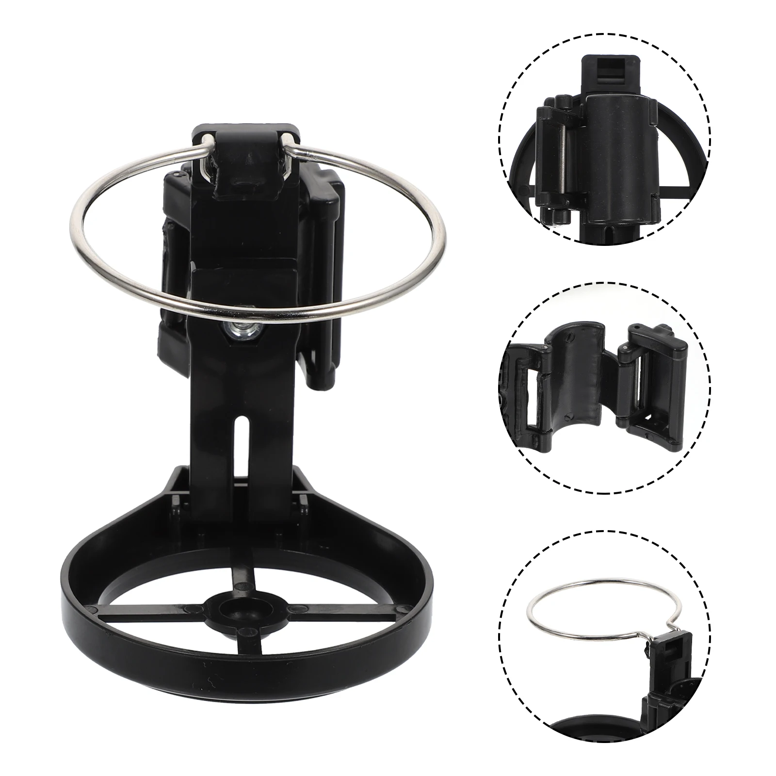 

2 Pcs Fishing Chair Cup Holder Box Accessories Stroller Bottle Rack for Plastic Stainless Steel Camping Chairs Folding