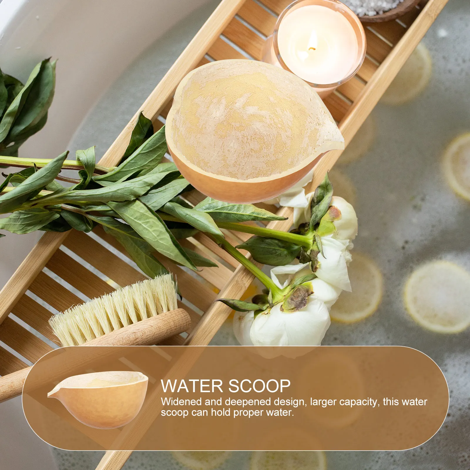 

Gourd Rice Scoop Creative Multifunctional Water Spoon Kitchen Supply for Washing Fruits Vegetables Household Utensils