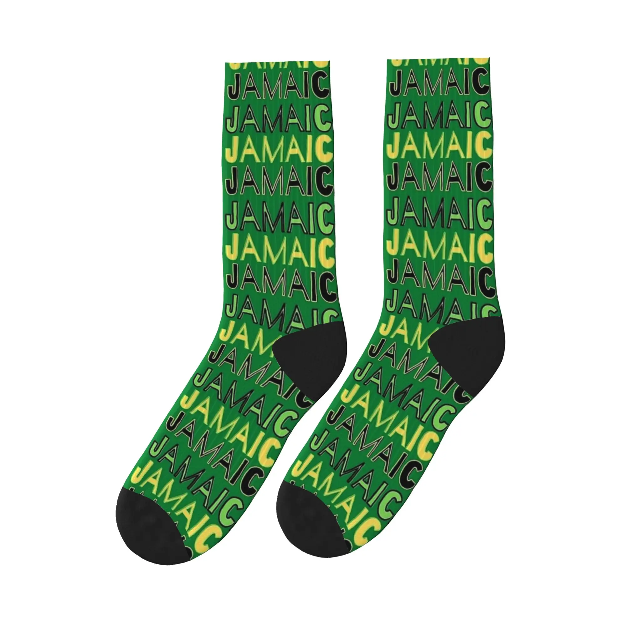 

Couple Socks JAMAICA Print Stockings Anti Skid Soft Breathable Socks Winter Gothic Pattern Outdoor Socks