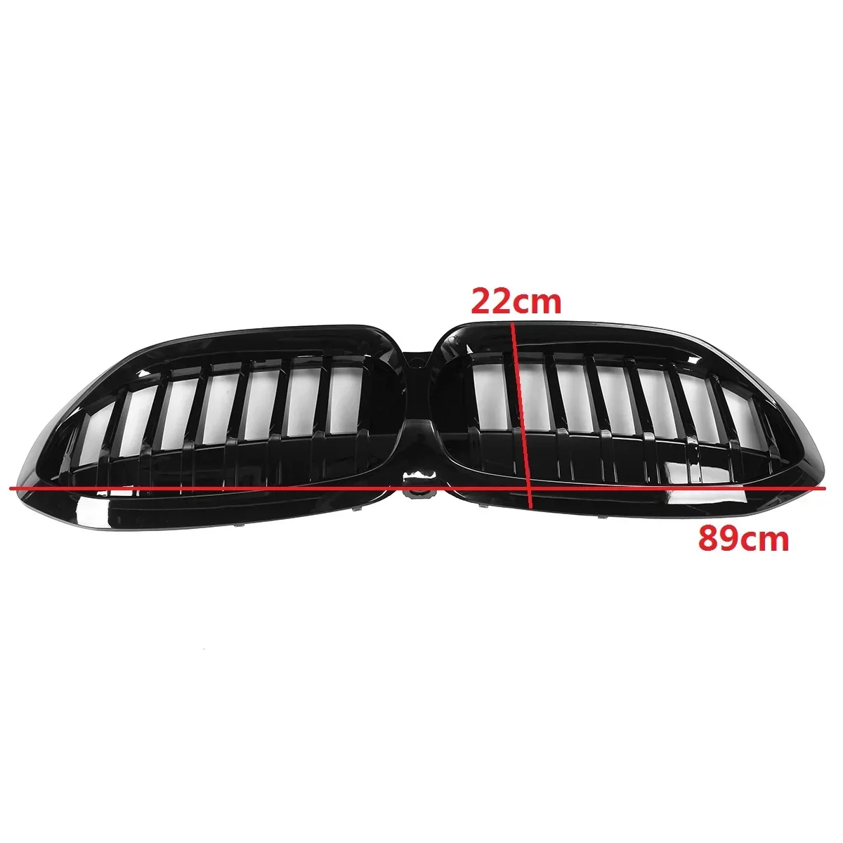 

2PCS Car styling Middle grille ABS plastic front bumper grill Auto Center Grille vertical bar for BMW 3 Series G20 G21 2018-2020