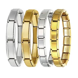 1 pz moda 20*9mm larghezza donna uomo gioielli colore argento bracciale in acciaio inossidabile braccialetto maschio femmina partito accessori quotidiani