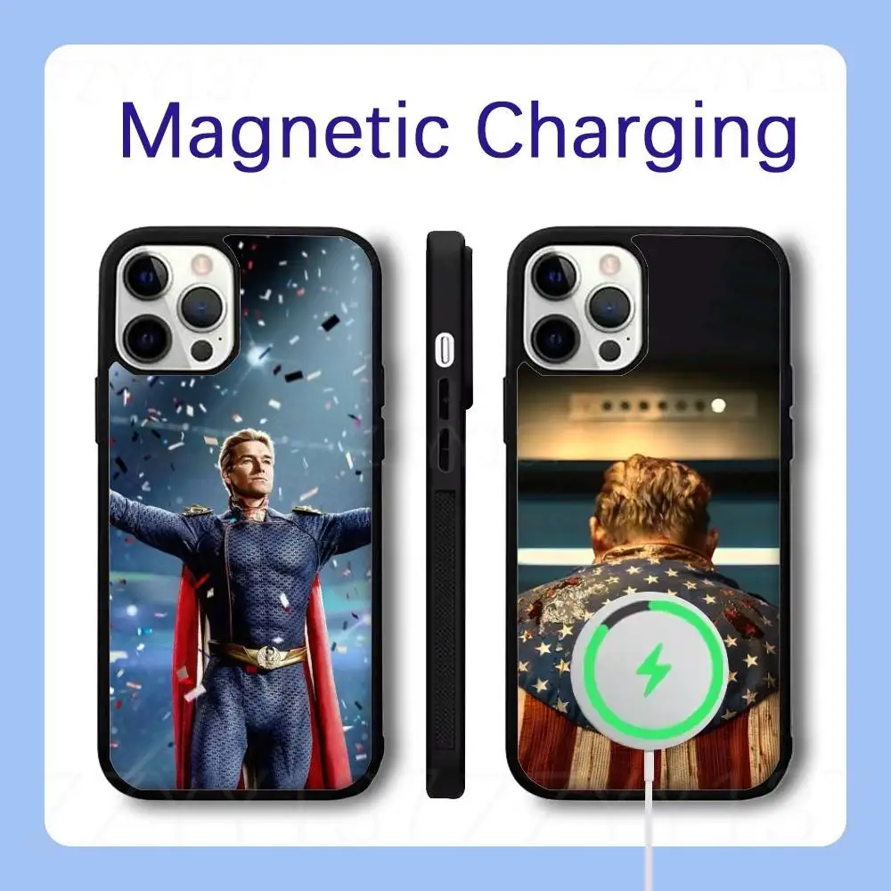 

The B-Boys H-Homelander Phone Case For iPhone 17,16,15,14,13,12,11,Pro,Max,Plus,Air,Mini,SE Magsafe Magnetic Wireless Charging