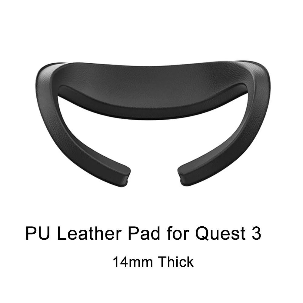 Replacement 14mm PU Leather Pad/17mm Ice Silk for Quest 3 VR Glasses Accessories