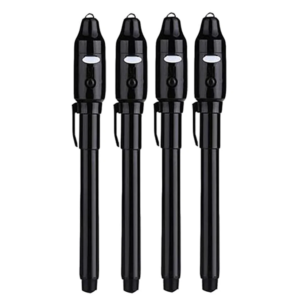 4-12 Stuks Onzichtbare Inkt Pen Spy Pen Met Uv Licht Magic Marker Voor Geheime Bericht Schatkist prijzen Kids Party Gunsten Speelgoed Gift