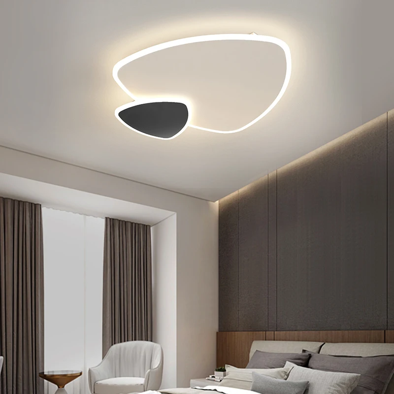 Lampada da soggiorno plafoniere camera da letto sala da pranzo lampade semplice nordic moderno nero bianco lampada a LED lampada decorativa per la casa