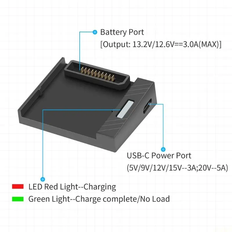 Highly Performances USB Chargers for Air 2/2S Batteries QC3.0 Rapid charging 13 2V 12 6V Batteries view 3