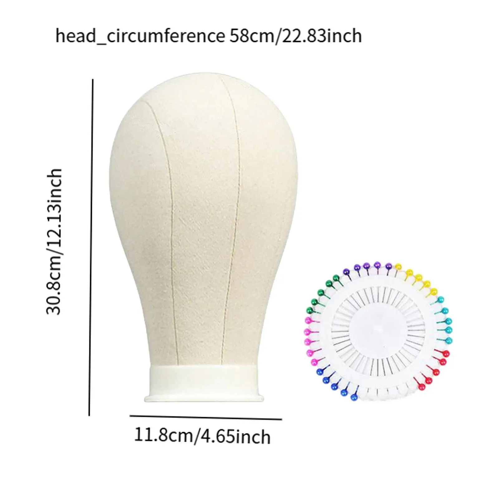 Leinwand Block Kopf Mannequin Kopf Desktop Hut Display Stand Perücke Display mit 40er