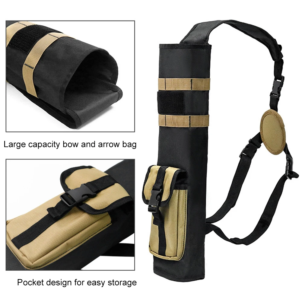 جعبة الرماية مع نظام مولي جعبة السهم الخلفي للجيب ذات الاستخدام المزدوج حامل سهم خفيف الوزن لممارسة هدف القوس