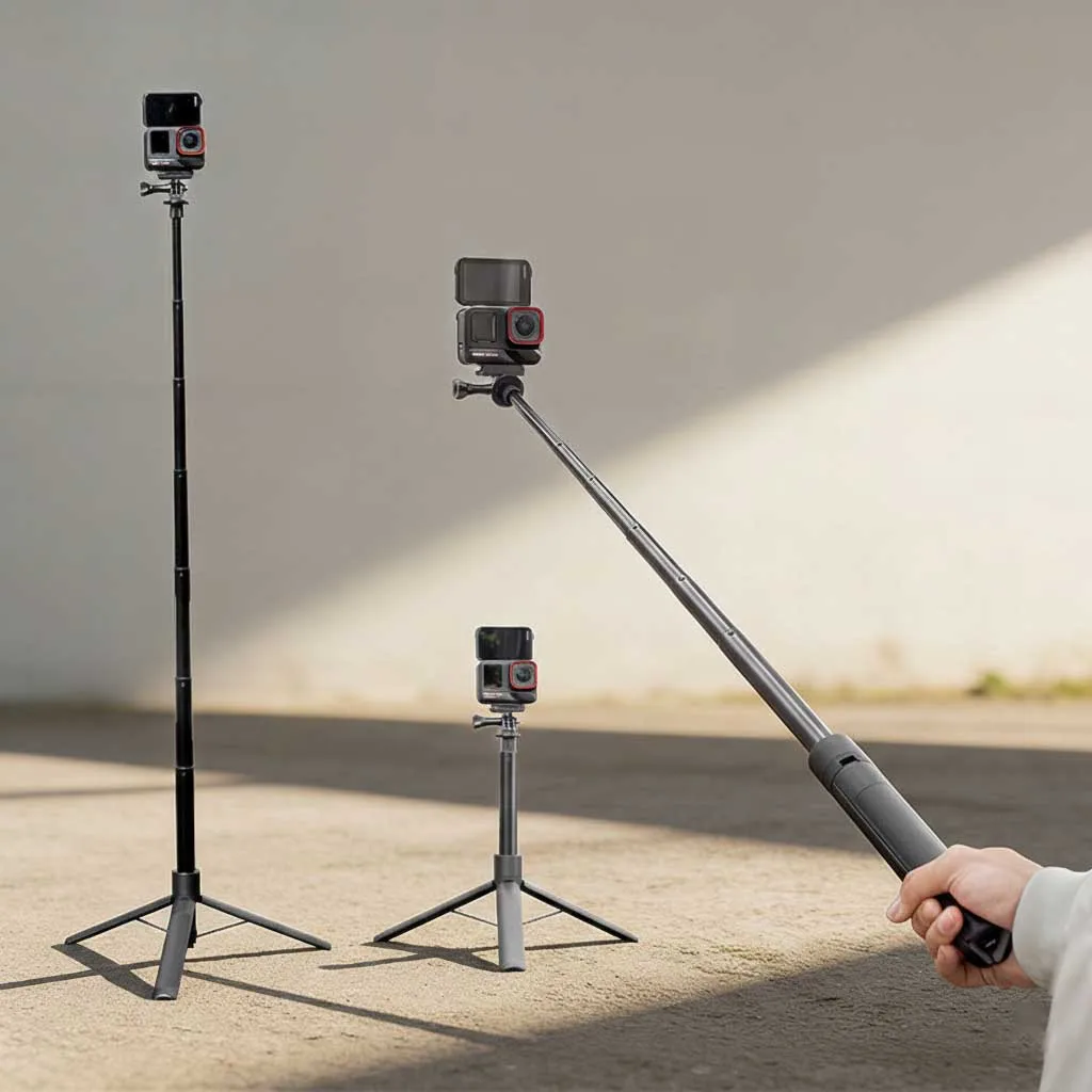 

For DJI Osmo Pocket 3 Selfie Stick Extension Pole Tripod Handheld Monopod for Panoramic Action Camera Time Lapse Shooting