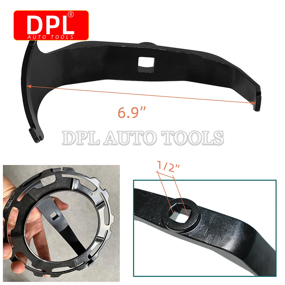 Universal Fuel for Tank Lid Remover Lock Ring Tool Oil Pump Cover Wrench Fuel Sender Fit for Car Motor Vehicles Repair Parts