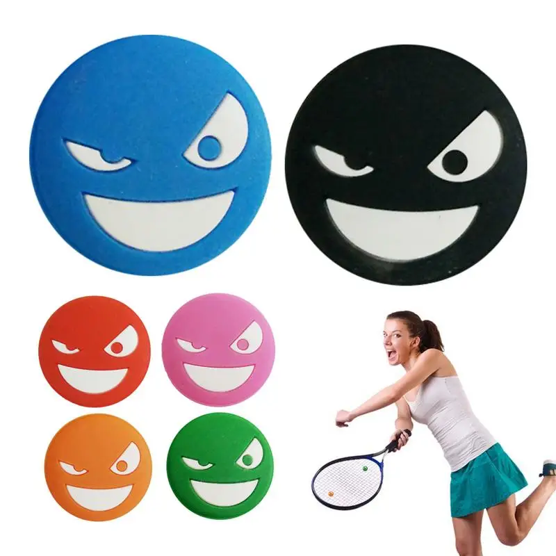 Tennis Shock Absorber 6pcs Silicone Protective Tennis Dampener Tennis Racket Shock Absorbers Decorative Tennis Accessories