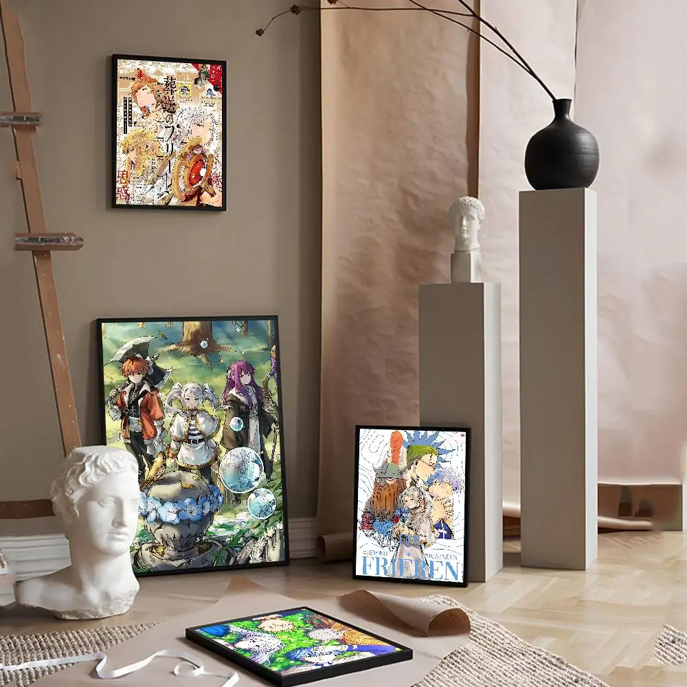 Hot Japan Anime Frieren Classic Vintage Posters Vintage Room Home Bar Cafe Decor Nordic Home Decor