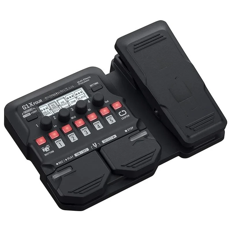 Multi-Effects Processor G1X FOUR Guitar with Expression Pedal, With 70+ Built-in Effects, Amp Modeling, Rhythm Section