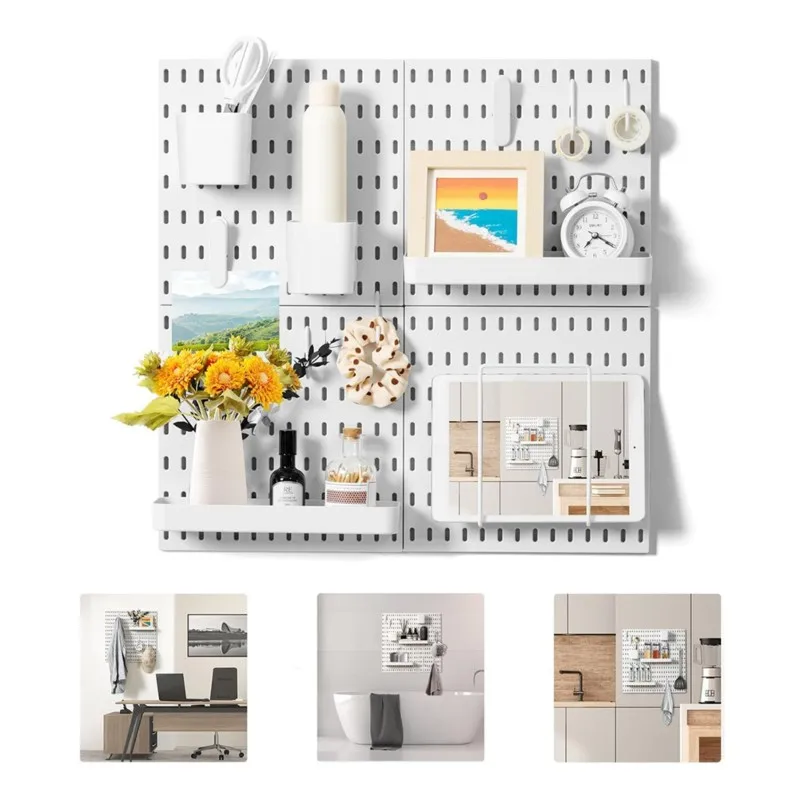 【THANKSGIVING DAY】Spice And Utensil Holder No-Drill Plastic Kitchen Storage Rack-Wall-Mounted Multi-Function