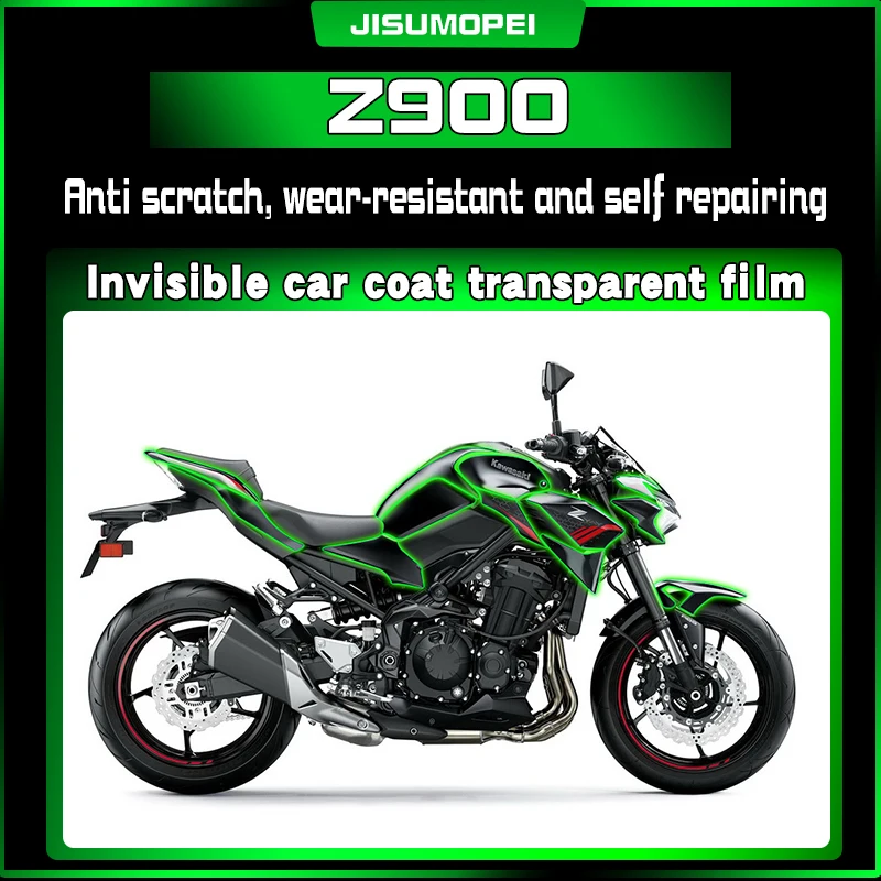 Suitable for Kawasaki Z900 invisible car clothing, paint finish, body protection sticker, scratch resistant and self repairi