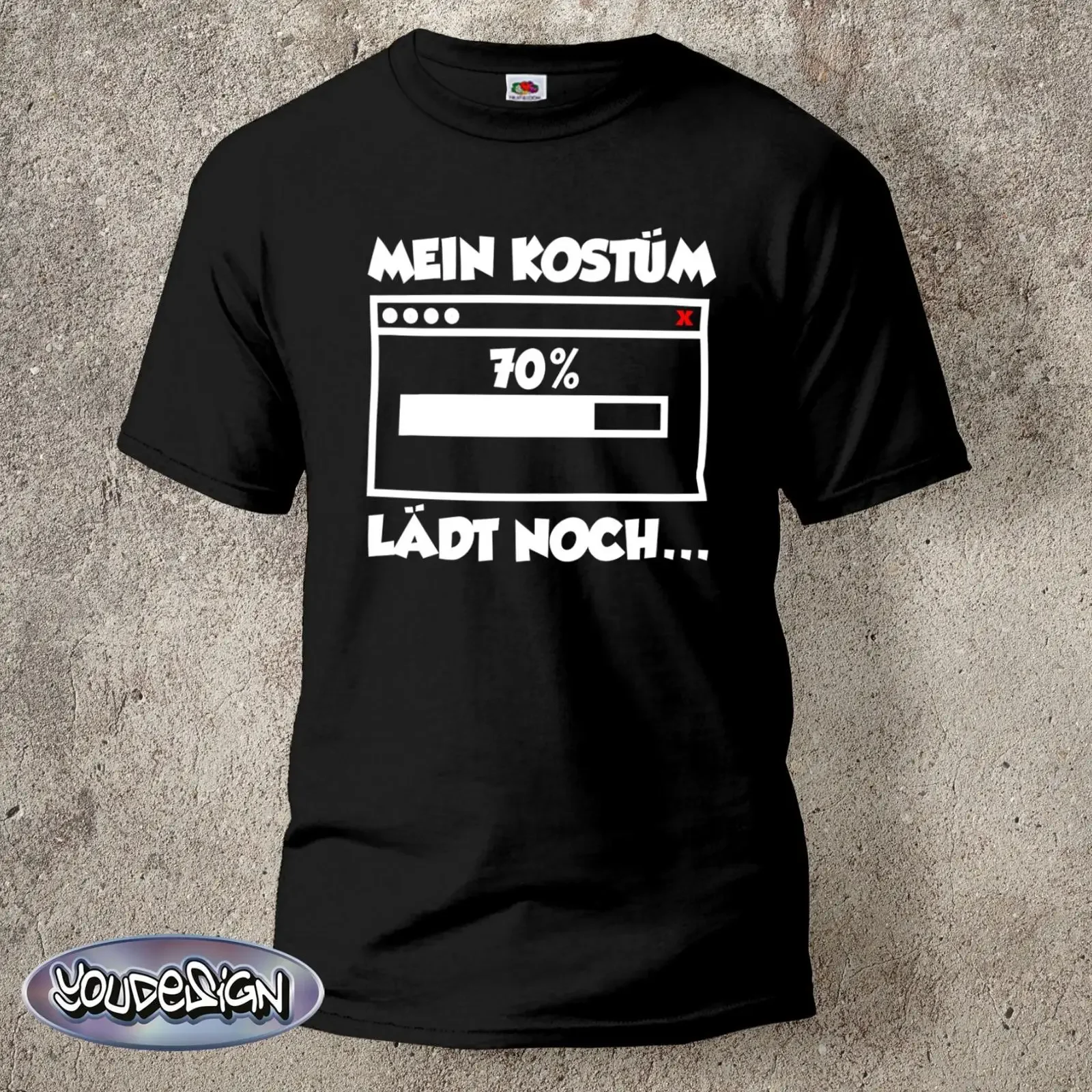 Mein Kostüm Lädt Noch T Shirt Lustig Fasching Karneval Männer S 5XL vintage Washed graphic Casual fashion Slightly Stretched