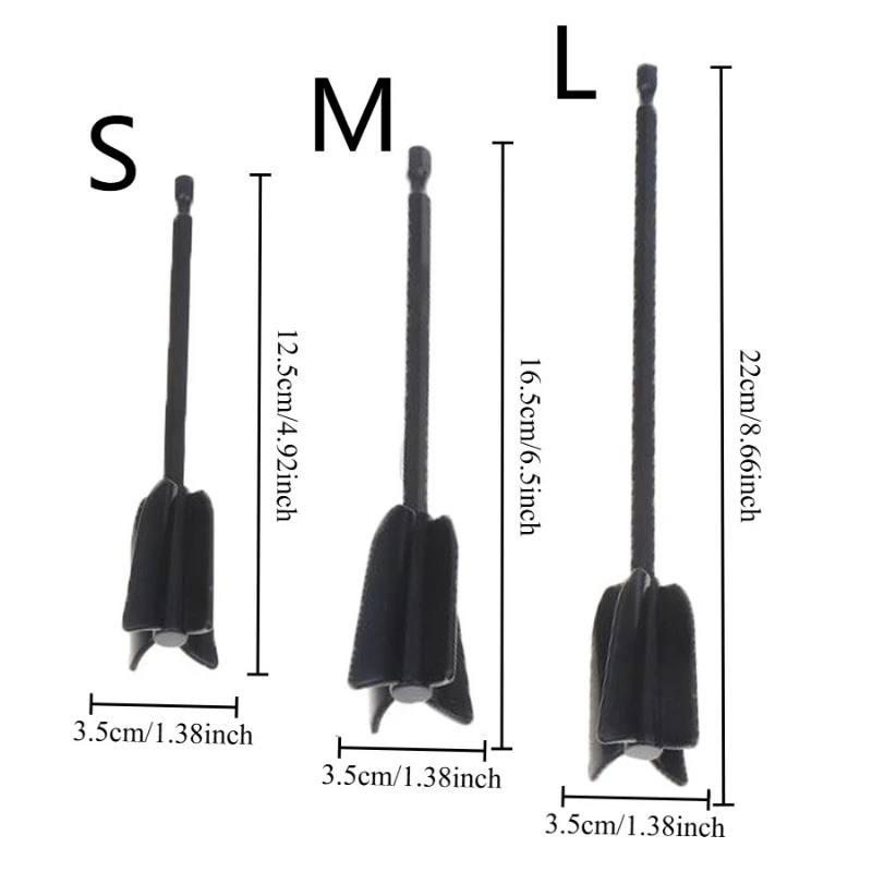 1/2/3pc Epoxy Mixer Paint Drill Attachment Paddle Consistency Liquids Resin Head Mixer Paint Resin Attachment with Drill Chuck