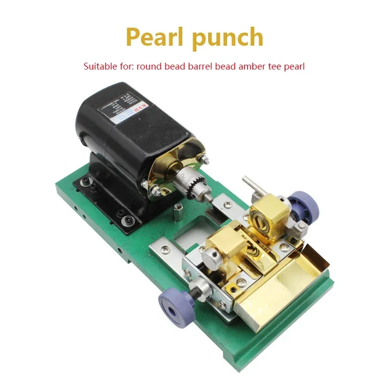 220v New Pearl Drilling Machine DIY Jewelry Making Equipment Electric Jade Drilling Machine Chuck Hole Punch Electric Punching M