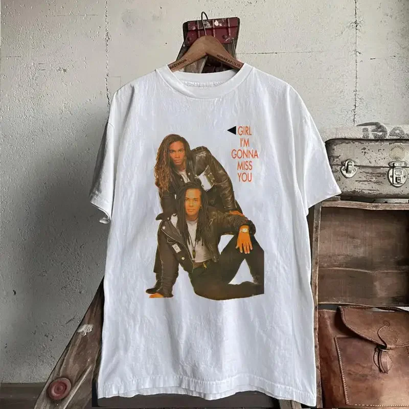 Milli Vanilli Band Girl I'M Gonna Miss You T Shirt Mc822
