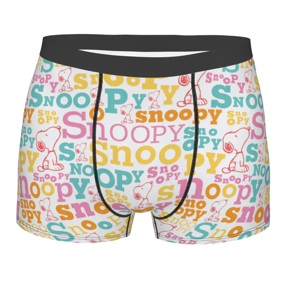 

Custom Male Fashion Cute Cartoon Snoopy Men Underwear Boxer Briefs Stretch Shorts Panties Underpants