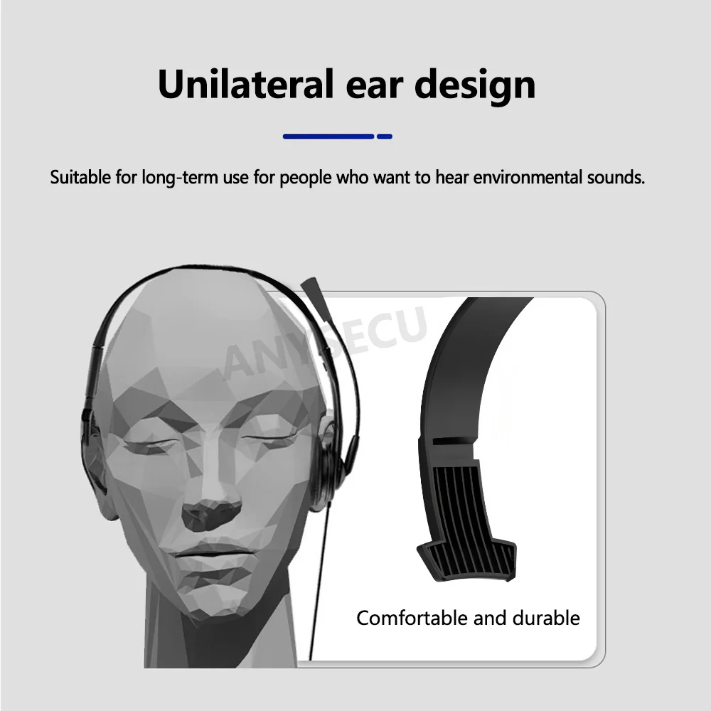 

Наушники K/M-типа, накладные наушники с одним ухом, 2-контактная гарнитура с микрофоном PTT, скрытая акустическая трубка, наушник-вкладыш, аксессуары для радио CB