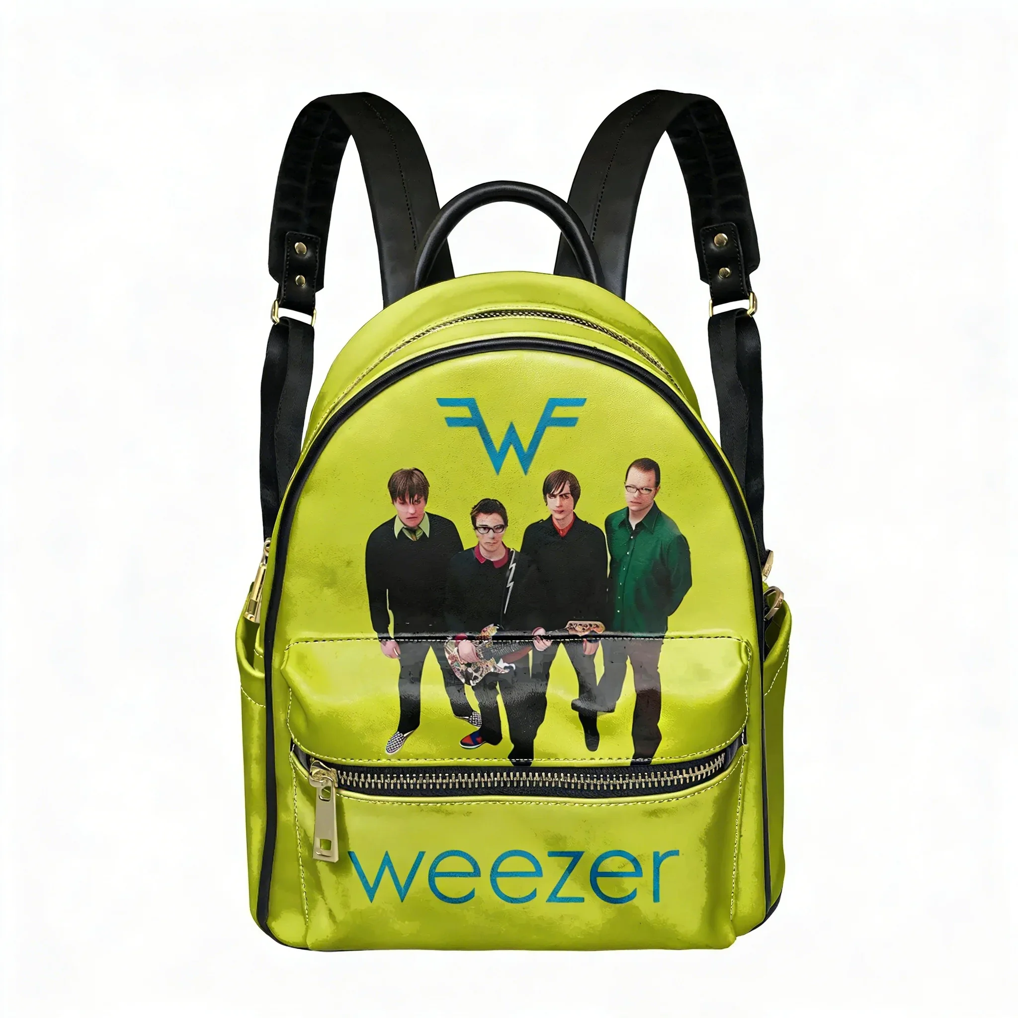

Weezer Rock Band Backpack Womens Men Double Shoulder Bag Business Travel Bookbag Rucksack Gift Daypack