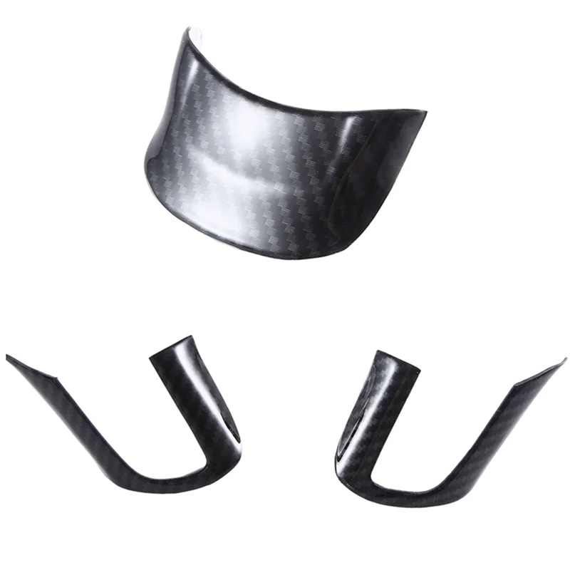 For  TT 2008-2014 Car Steering Wheel Cover Trim Carbon Fiber ABS Car Styling Replacement Spare Parts Accessories-A02G