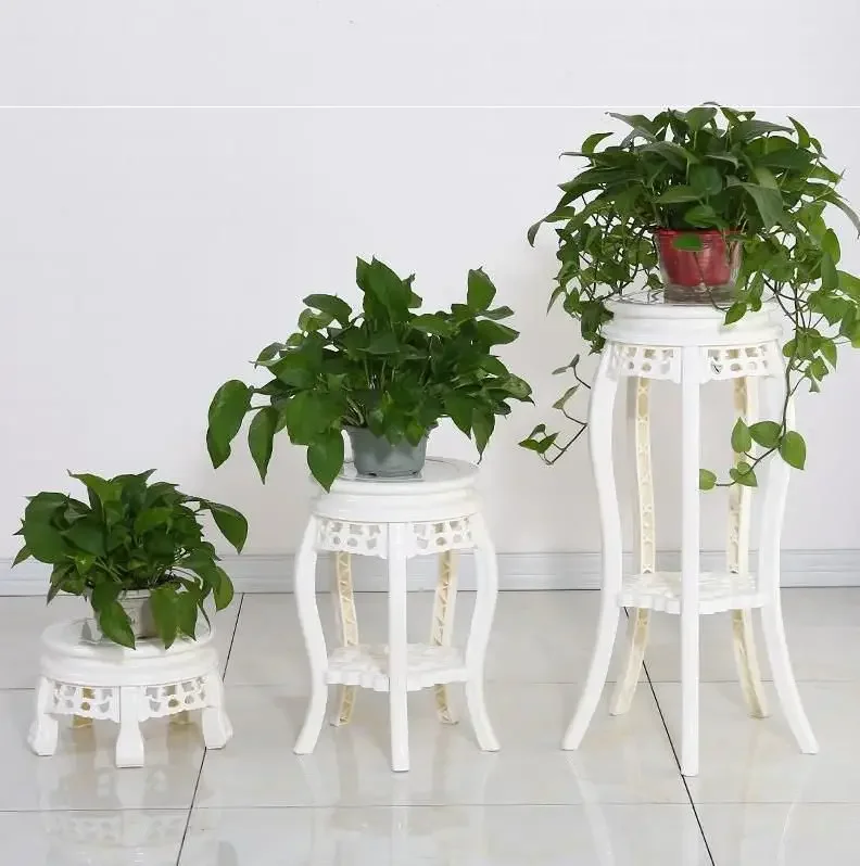 Plastic Plant StandMulti-Layer Flower Pot RackSingle Antique Living Room Balcony Indoor Floor Storage Shelf New Arrivals