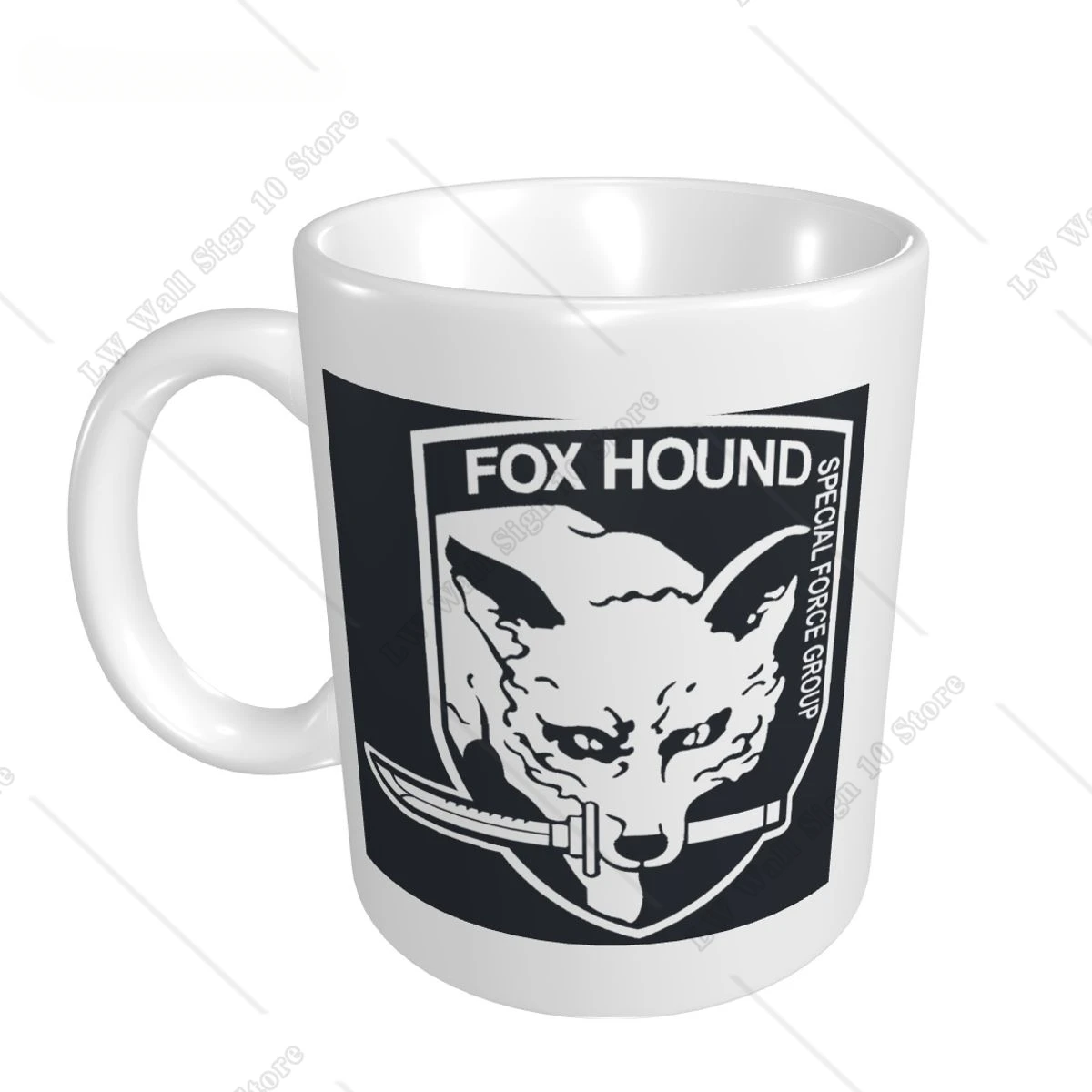 Creative DIY photoFox Hound Mug Ceramic Mug Coffee Mugs Milk Cup Gift Print Picture