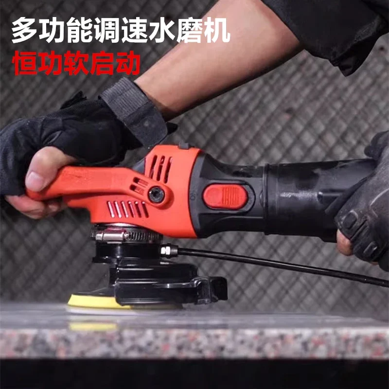 Brushless water mill High power water inlet water injection polishing machine Stone marble tile cement floor grinding machine