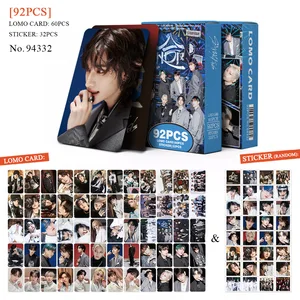 60 + 32 Pçs/set Kpop STRAYKIDS Novo Álbum HOP Cartão de Foto FELIX HYUNJIN Cartão Bangchan Coreano Estrela Coleção de Fãs 8 principais vendas bolsa do gato felix - №6