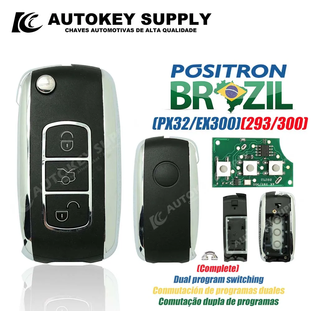 Autokeysupply AKBPCP067 PX32/EX300 Brazil Positron Double program (Trunk Symbol) Burglar Alarm Control