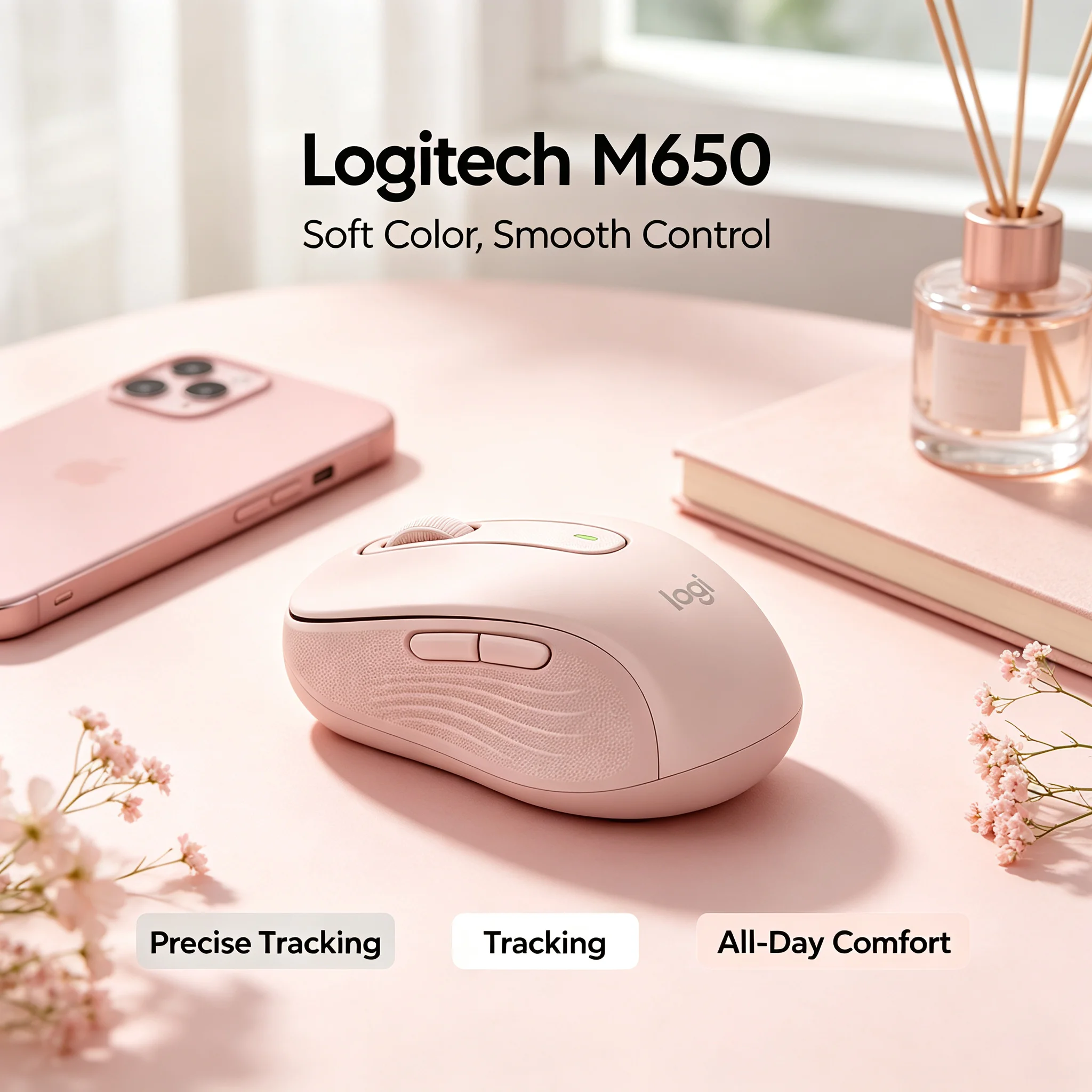 Original Logitech M650 M650 Mice Silent Wireless Bluetooth Ergonomic Long Battery Home Work Office PC