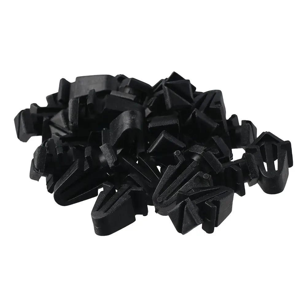 50 Pcs Grille Retainer Clips, 01553-03831 0155303831 Black Clip Replacement for Nissan Titan Frontier Pathfinder Xterra