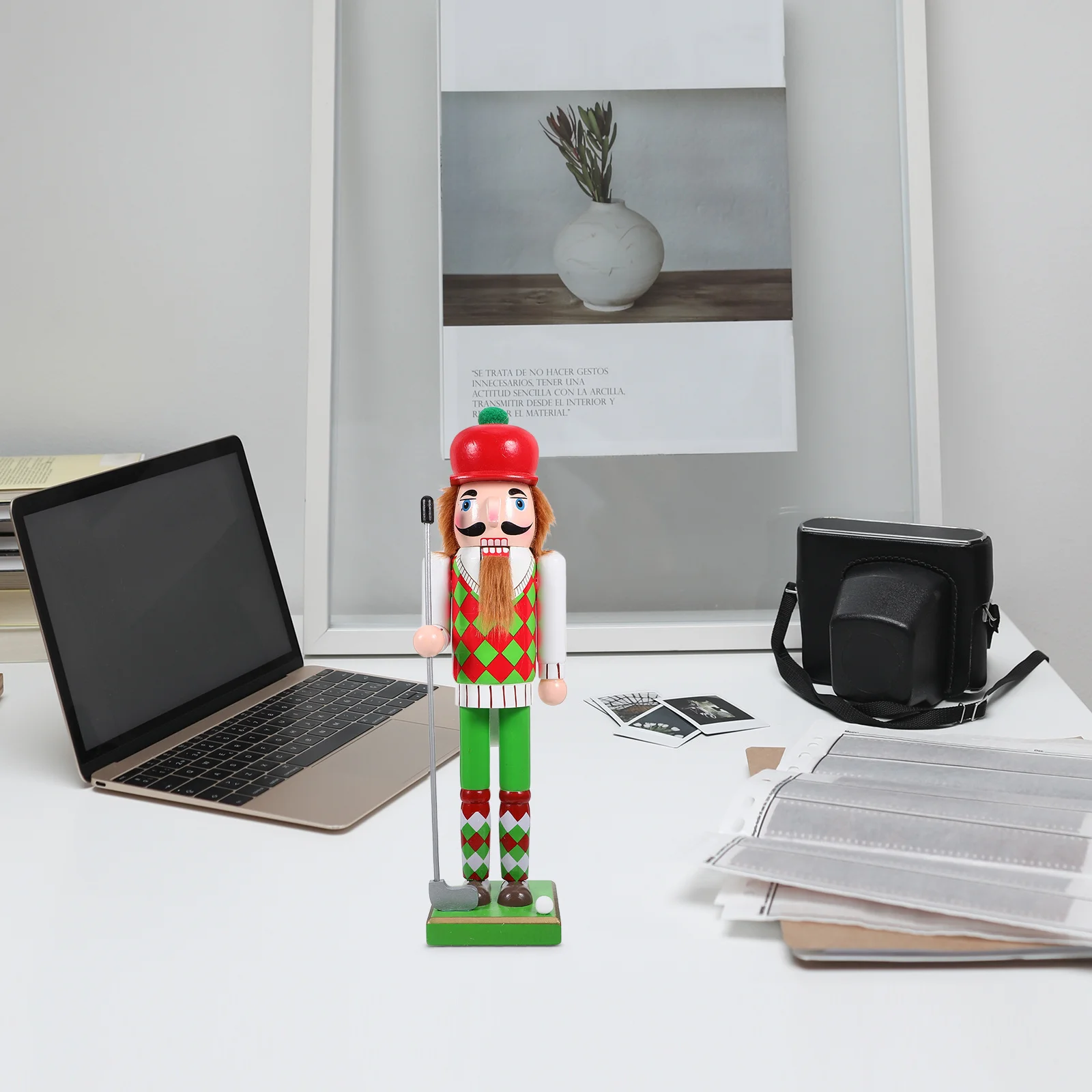 

Golf Sports Themed Nutcracker Figure Wooden Christmas Decoration Desktop Ornament Home Decor Xmas Gift Holiday Craft