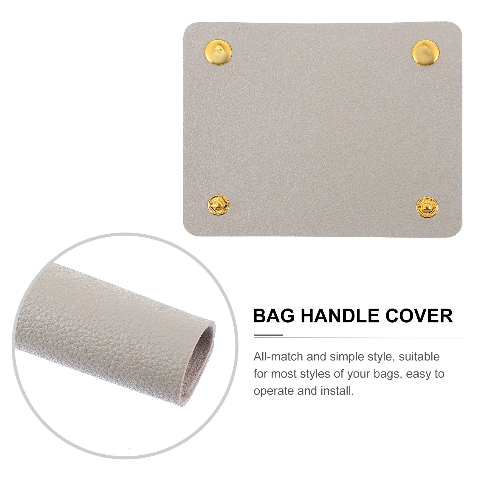 

PU Luggage H Cover Beige Shopping Bag Protector Wraparound Design Cover Shoulder Relief Teaching Equipment