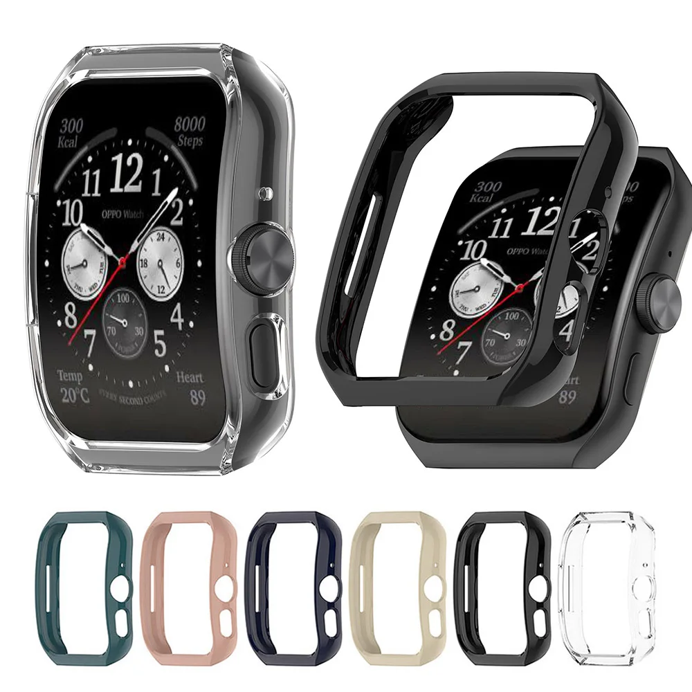 Hollow PC Protective Case For OPPO Watch 4/3 Pro Protector Shell Frame + Hydrogel Film