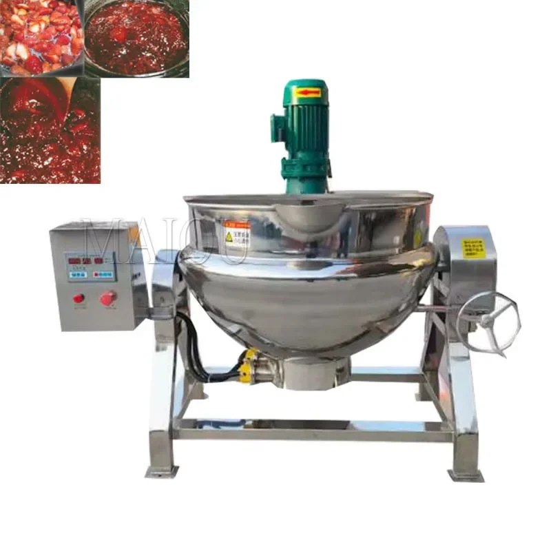 

Industrial Electric Cooker Hard Candy Jam Cooking Pot Sugar Melting Jacketed Kettle Steam Cooking Candy Kettle Cooker