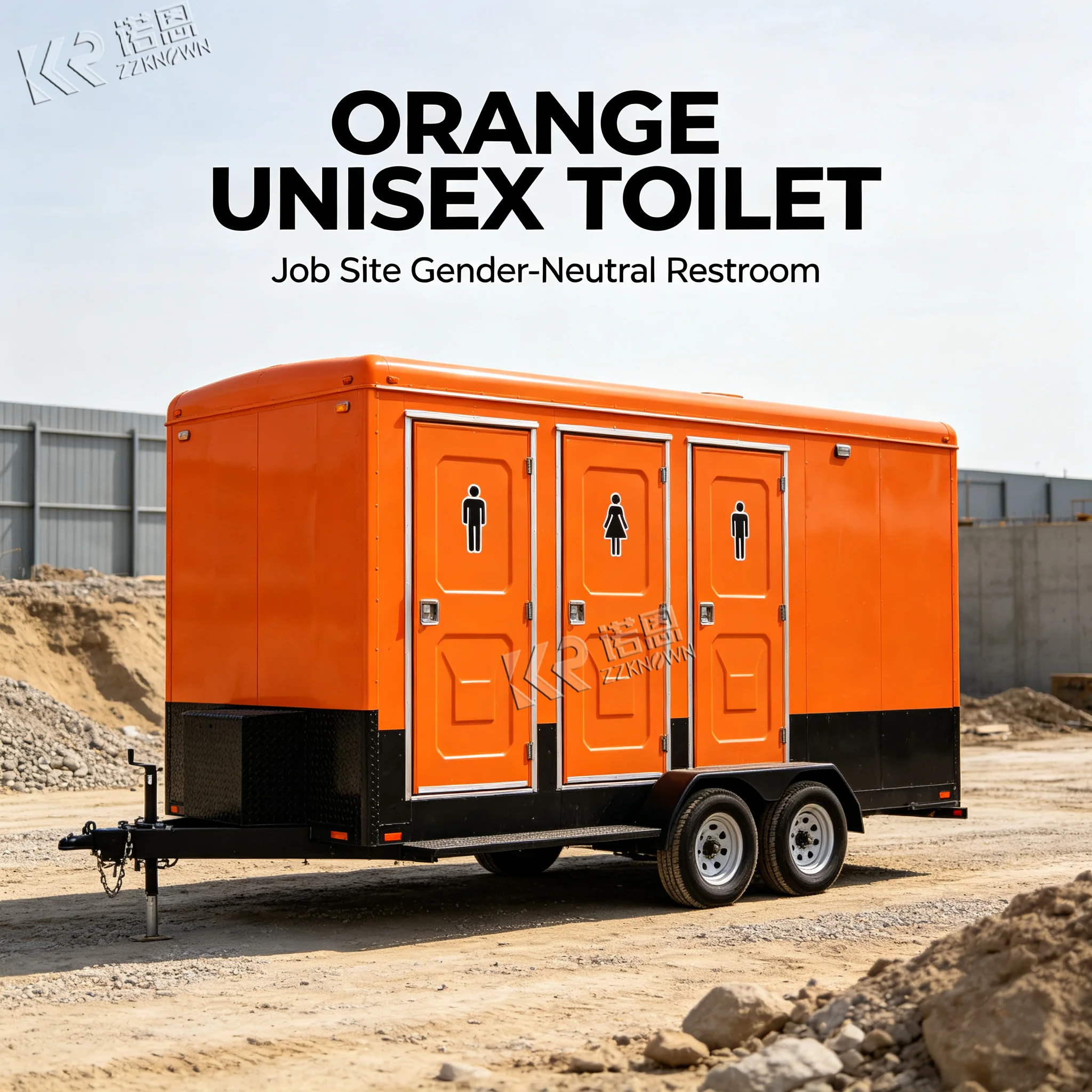 AU Mobile Toilet Trailer Portable Restroom Trailer 2 Cabin Bathroom Trailer for Festival Hire