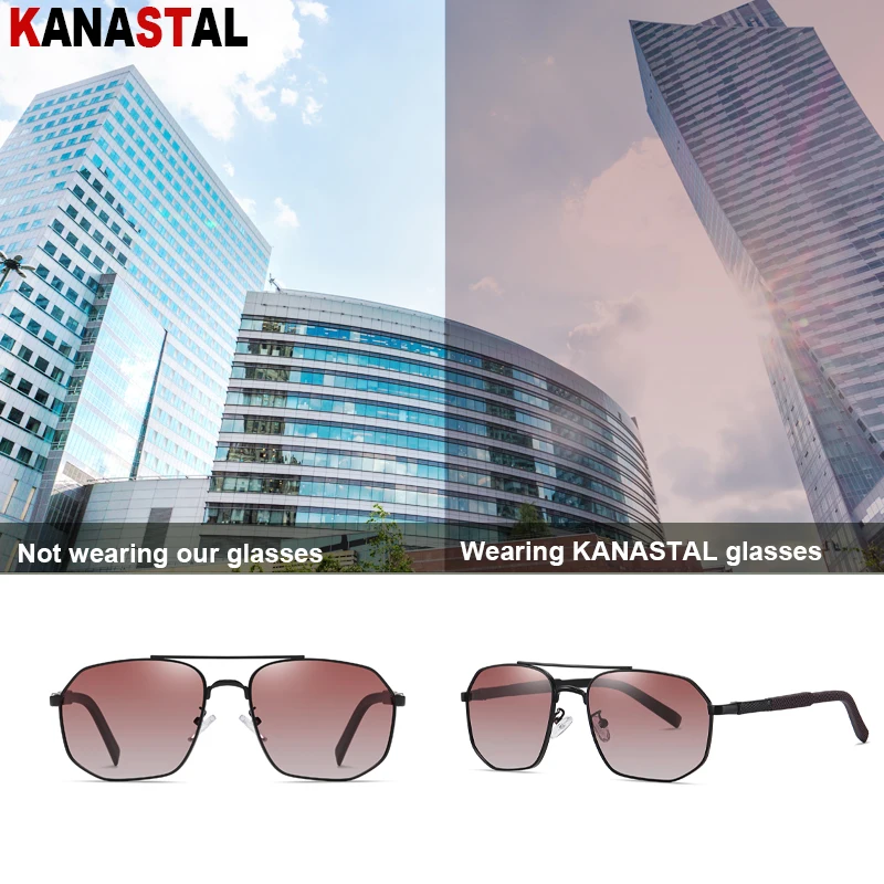 Men Polarized Sunglasses Women UV400 Metal Sun Glasses Polygon Eyeglasses Frame Driving Sports Stadium Anti Glare Shade Eyewear