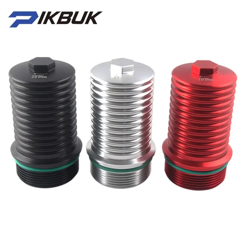 

For VW Gearbox Filter Housing For Audi DSG 7 Speed Aluminum Alloy Filter Cover Car Modification DQ380 DQ381 DQ500 With Logo