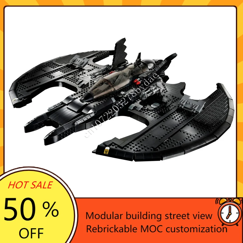 2363PCS Batwing Space War Weapon MOC SpaceShip Battle Model Building Blocks Architecture DIY Education Assembly Model Toy Gift