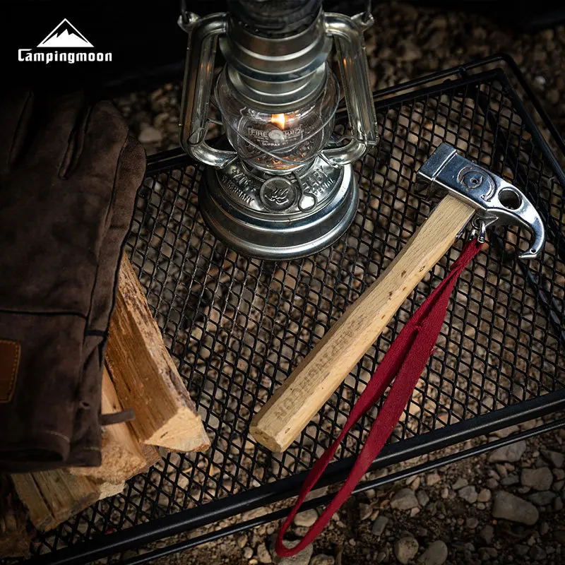 

CAMPINGMOON C6 Camping Hammer Outdoor Stainless Steel Angle Viper Camping Hammer Ground Nail Tent Nail Hammer