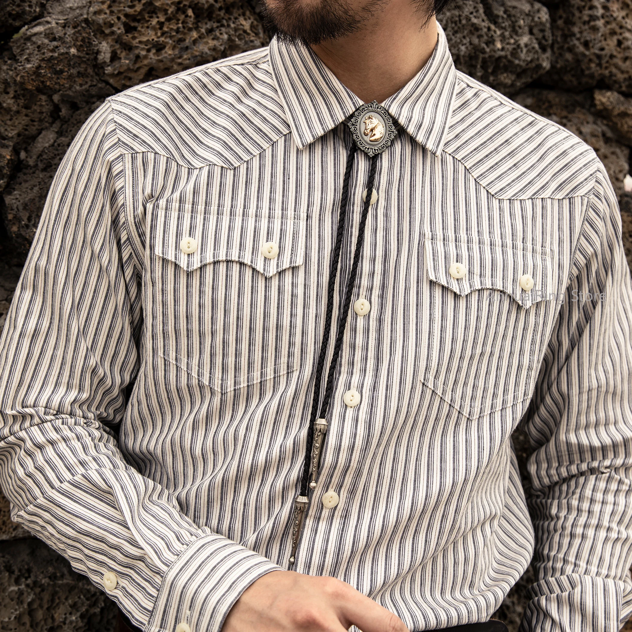 Red Tornado Big US Size Genuine Quality Vintage Looking Loose Fitting Mans 100% Cotton Shirt