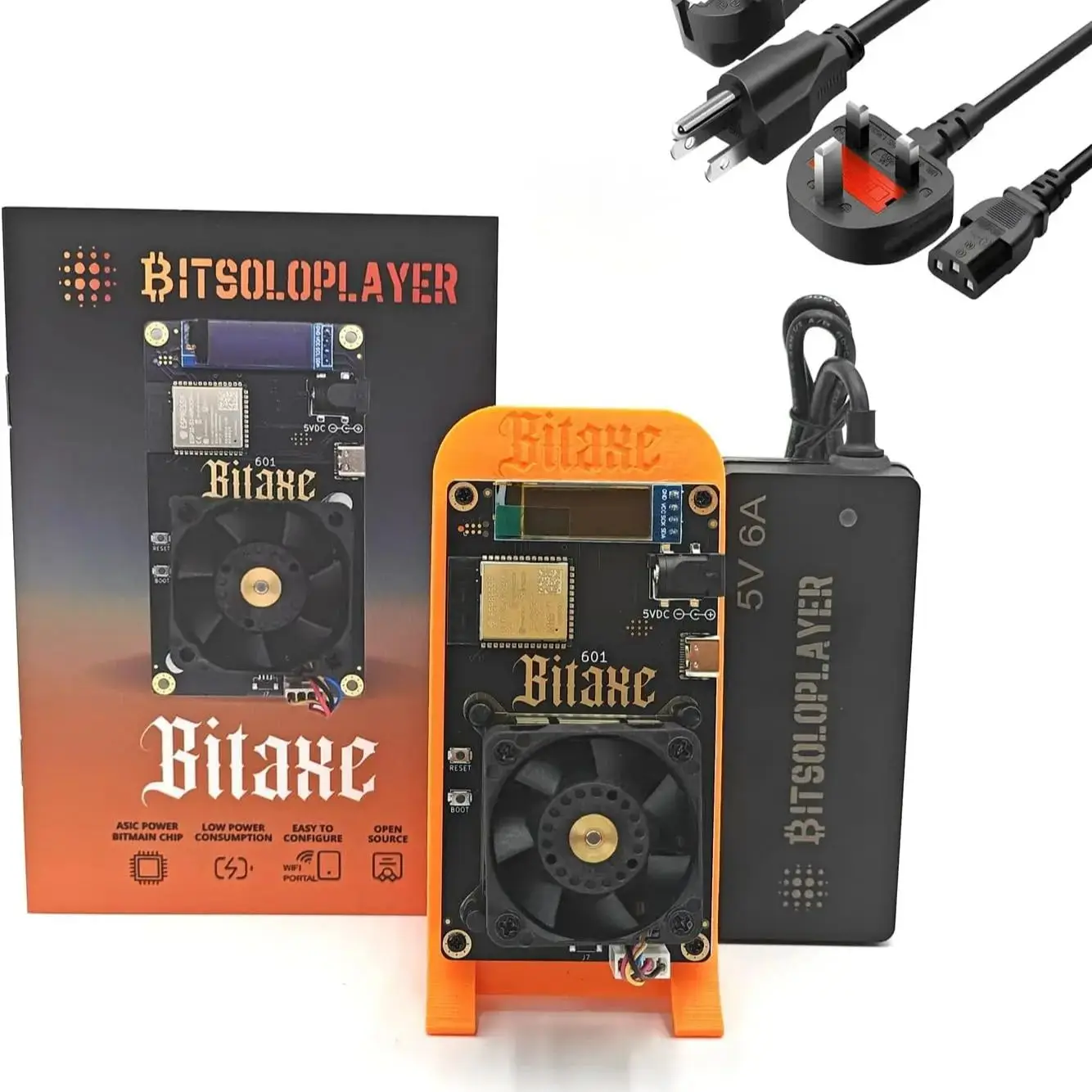 Bitsoloplayer Bitaxe Gamma 601 1.5TH/S SHA-256 BM1370BC Koparka Bitcoin 2.4G WiFi 25W Niskoszumowa Koparka Kryptowalut Domowa — zdjęcie 2