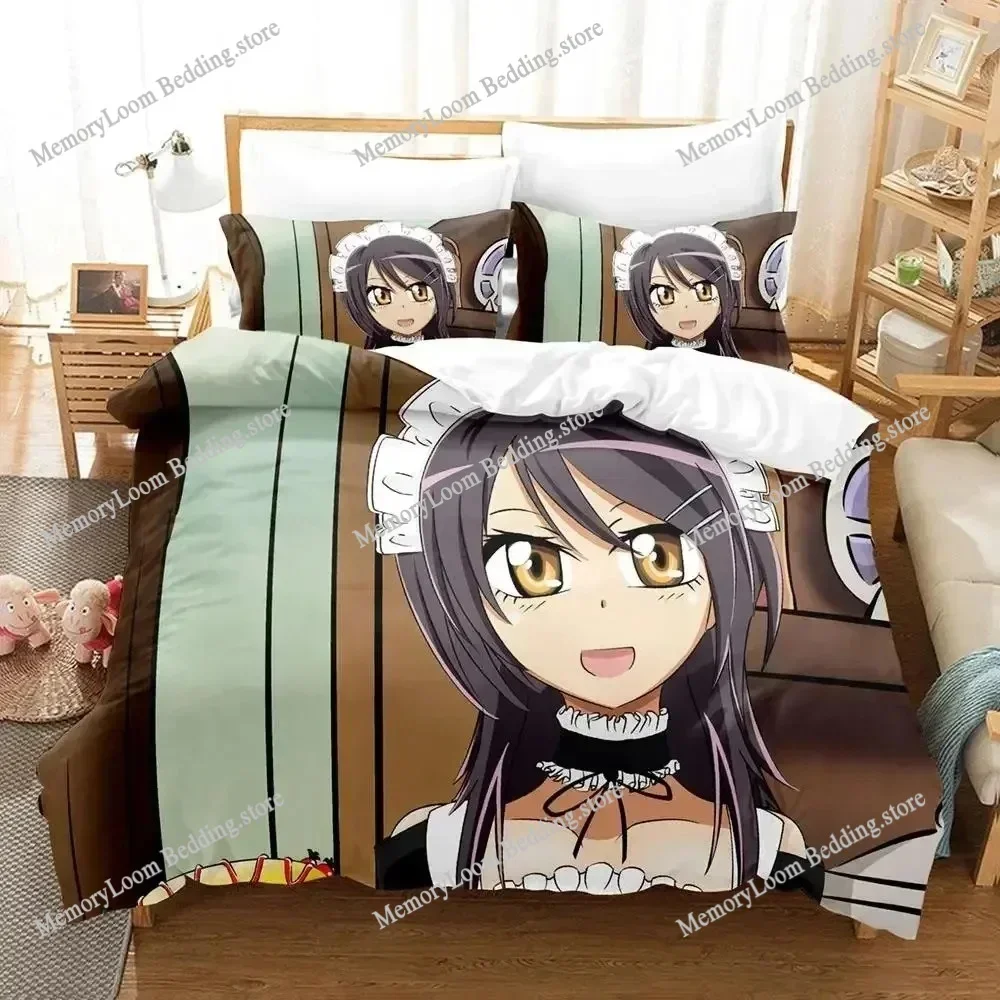 

Anime Character Cute Maid Sama Misaki Bedding Set Full/Queen/King Size Duvet Cover Pillowcase Kids Adult Soft Home Textile Set