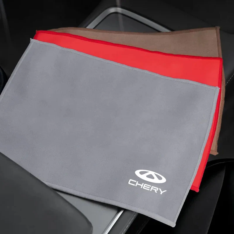 Microfiber Car Drying Towel Suede Coral Velvet Car Cleaning Cloth for Chery Tiggo 8 Pro Tiggo 7 Tiggo 4 Pro Omoda 5 Accessories