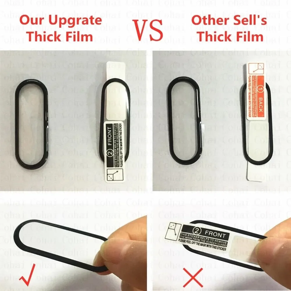 9D Protective Film For Xiaomi Mi Band 9 Full Cover Screen Protector on Mi Band 8 Miband 7 6 5 4 Mi Band9 Films Not Glass