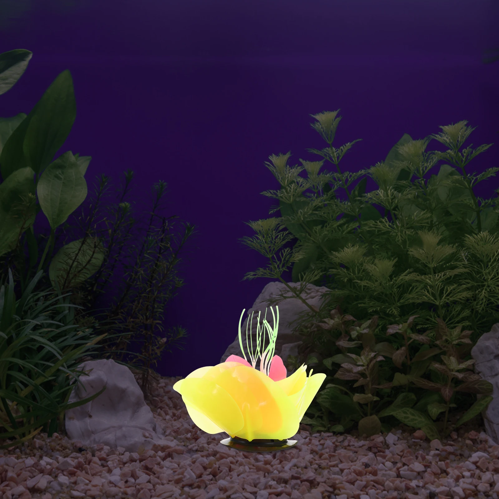 

Fluorescent Aquatic Plants Aquarium Glow Coral Decoration Floating for Artificial Fish Tank Decorations Simulation