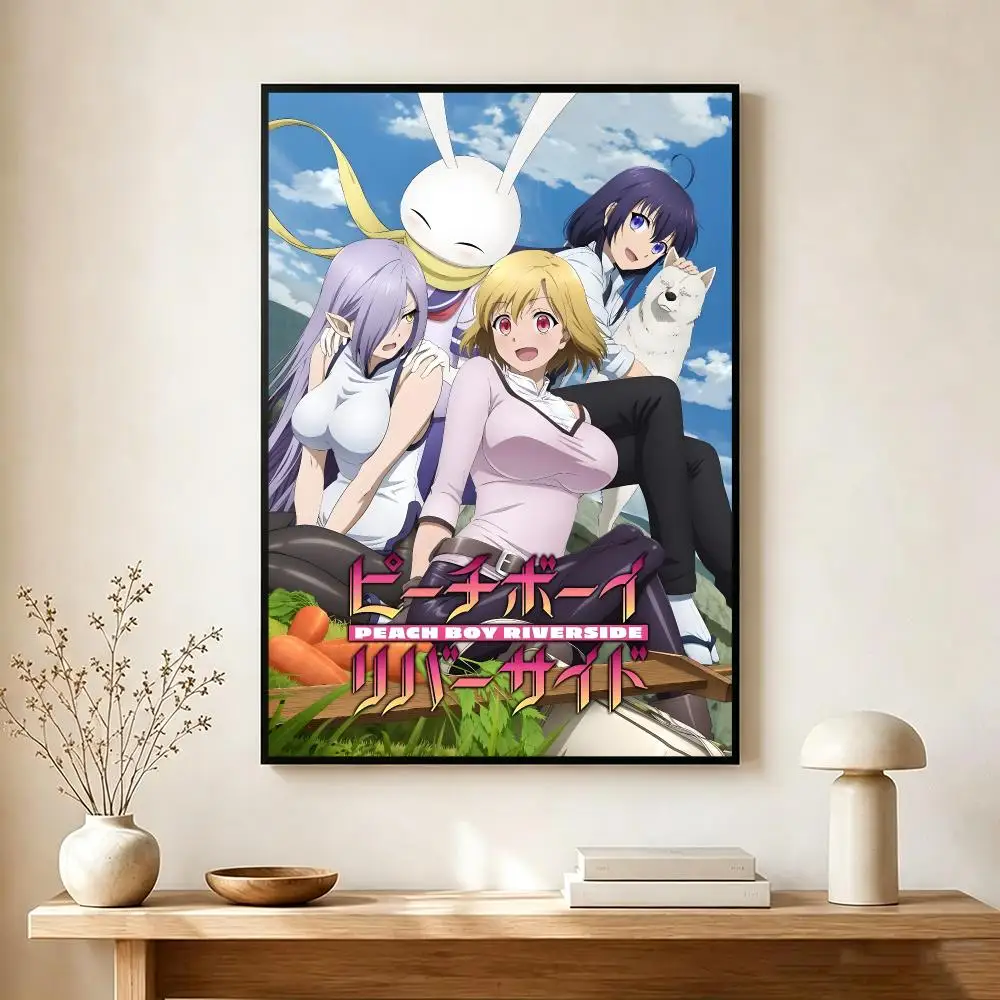 Fantasy Anime P-Peach Boy Riverside Poster Wall Art Print Decorative Mural Home Decor Gift Unframed